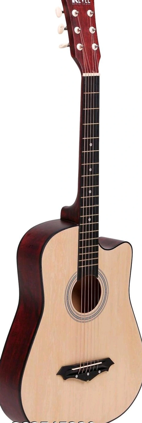 REVEL RVL-38C-LGP-NT Acoustic Guitar Linden Wood Ebony Right Hand Orientation  (Beige, Brown - Free Size
