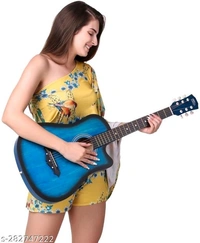 intern INT-38C-LGP-BLS Acoustic Guitar Linden Wood Rosewood Right Hand Orientation  (Multicolor) - Free Size
