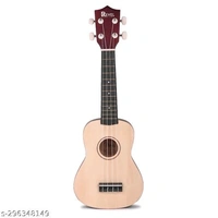 REVEL 21 inches Soprano Ukulele (Jamming Black) with carry bag. Core with gentle braced wood for warm bright tone.(Black) - Free Size