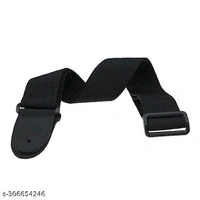 Guitar Strap for Acoustic Guitar Black Guitar Belt with Adjustble Buckle with 5 Colorful Picks - Free Size