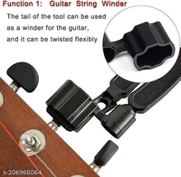 Guitar Strings with Guitar String Winder, String Cutter, Pin Puller All in One Guitar Tool Acoustic Guitar Strings with Guitar Picks Guitar Accessories for Acoustic Guitar - Free Size