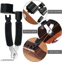 Guitar Strings with Guitar String Winder, String Cutter, Pin Puller All in One Guitar Tool Acoustic Guitar Strings with Guitar Picks Guitar Accessories for Acoustic Guitar - Free Size