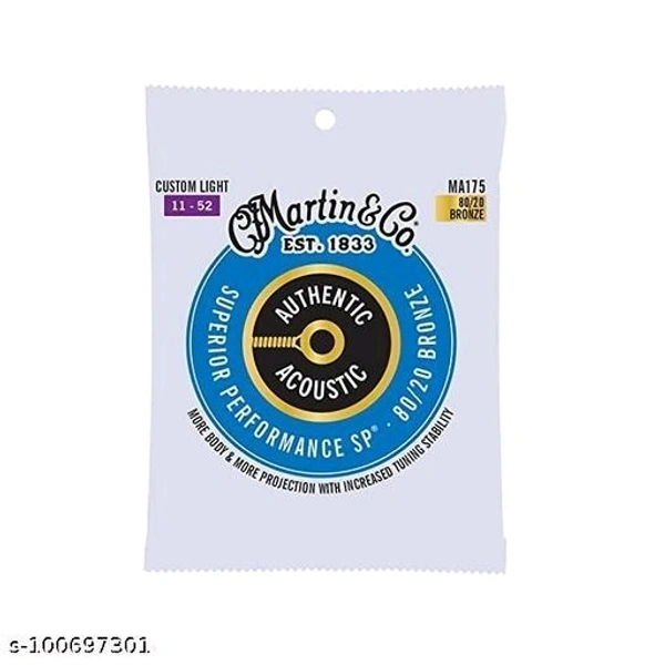 Martin Strings Acoustic Guitar (41Y18MA175)  Guitar Strings - Free Size