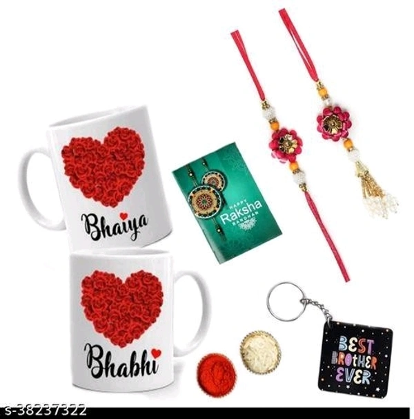 Elite Beautiful Rakhi Rakhi For Bhaiya and bhabhi - Free Size