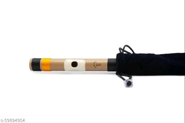 Radhe Flutes PVC Fiber | C Natural | Middle Octave 19" | Right Handed | Velvet Cover | FREE LESSONS - Free Size