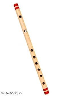 Gold Rush Flute G Tune Scale Flute 17 Inch Size & SIX Holes 45 CM  For Students, Beginners & Learners Well Tune Flute (Bansuri) - Free Size