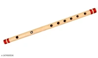 Gold Rush Flute G Tune Scale Flute 17 Inch Size & SIX Holes 45 CM  For Students, Beginners & Learners Well Tune Flute (Bansuri) - Free Size