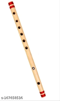 Gold Rush Flute G Tune Scale Flute 17 Inch Size & SIX Holes 45 CM  For Students, Beginners & Learners Well Tune Flute (Bansuri) - Free Size