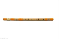 Radhe Flutes PVC Fiber G Natural Bansuri Base Octave Right Handed - Free Size