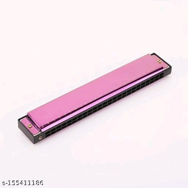 Mouth Organ 24 holes C key With 48 Tones Harmonica For Kids/Beginners Pack of 1 (Multicolor) - Free Size