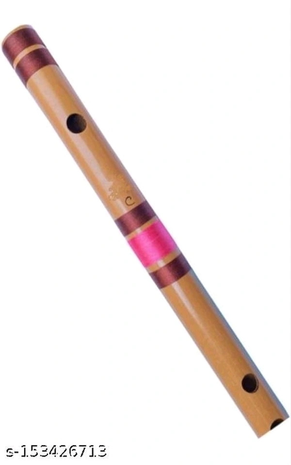 Gold Rush Flute C Medium Scale 19.5 Inch 48 CM Professional Flute (Bansuri) For Beginners, Students & Professional Flute Players - Free Size