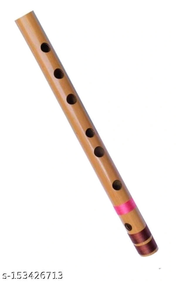 Gold Rush Flute C Medium Scale 19.5 Inch 48 CM Professional Flute (Bansuri) For Beginners, Students & Professional Flute Players - Free Size