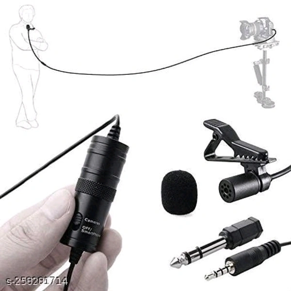 Boya BYM1 Omnidirectional Lavalier Condenser Microphone with 20ft Audio Cable (White) for Vlog, Video, Youtube for Smartphones, Mac, PC, tablet, Camera (BY-M1 WHITE - Free Size