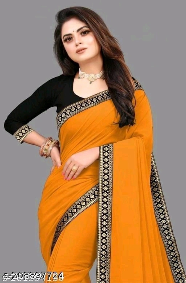 art silk saree with wine color saree - Free Size