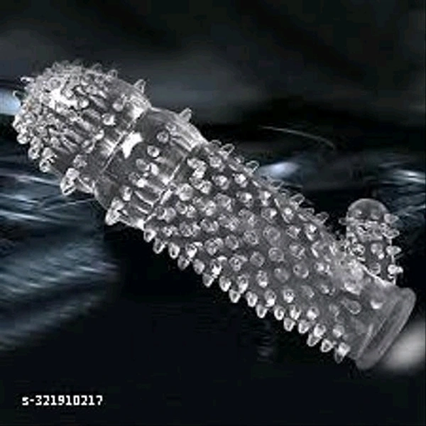 Crystal condom Silicon Diamond Extra Dotted Condoms silicon condom with extra fun for mand condom - Free Size