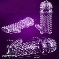 Crystal condom Silicon Diamond Extra Dotted Condoms silicon condom with extra fun for mand condom - Free Size