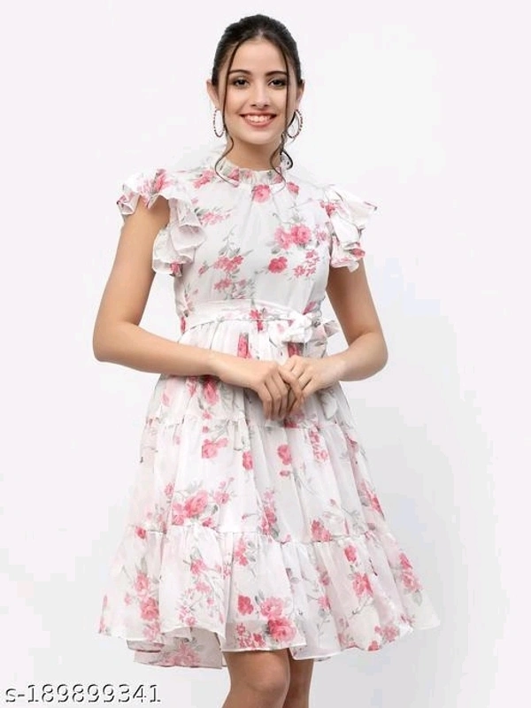 Miss Ayse Glamorous Women Georgette Dresses - S