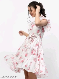 Miss Ayse Glamorous Women Georgette Dresses - S