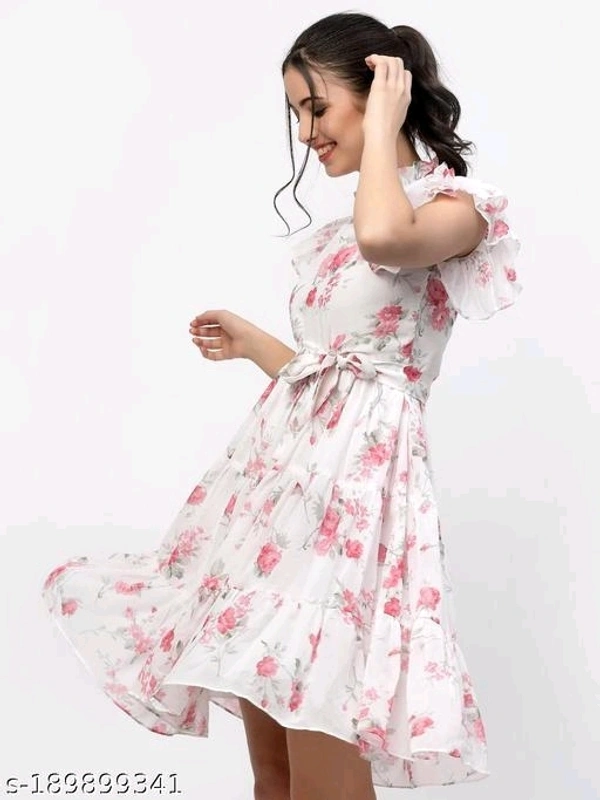 Miss Ayse Glamorous Women Georgette Dresses - S