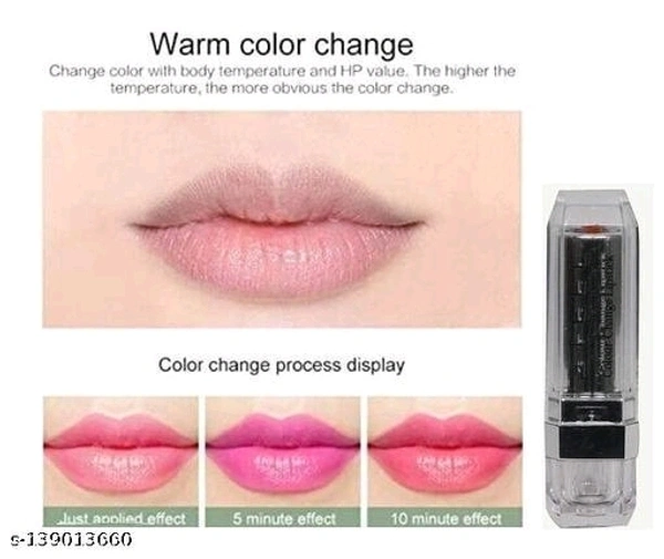 Steel Paris Colour Changing Gel Lipstick, Shimmery Finish, 3.6 g (Pack of 1)  - Free Size, Pink