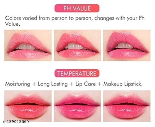 Steel Paris Colour Changing Gel Lipstick, Shimmery Finish, 3.6 g (Pack of 1)  - Free Size, Pink