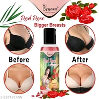 Keyoza Presents RED ROSE Bigger Breasts Enlargement Tighten Massage Oil Its Breast Growth & Tighten Massage Oil for Women- STRAWBERRY,RED ROSE OIL,COCONUT OIL,ALMOND OIL,SUNFLOWER OIL & FENUGREEK OIL Relieves Stress Caused by Wired Bra and Breast toner massage oil 100% - Free Size