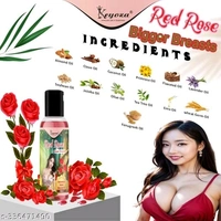 Keyoza Presents RED ROSE Bigger Breasts Enlargement Tighten Massage Oil Its Breast Growth & Tighten Massage Oil for Women- STRAWBERRY,RED ROSE OIL,COCONUT OIL,ALMOND OIL,SUNFLOWER OIL & FENUGREEK OIL Relieves Stress Caused by Wired Bra and Breast toner massage oil 100% - Free Size