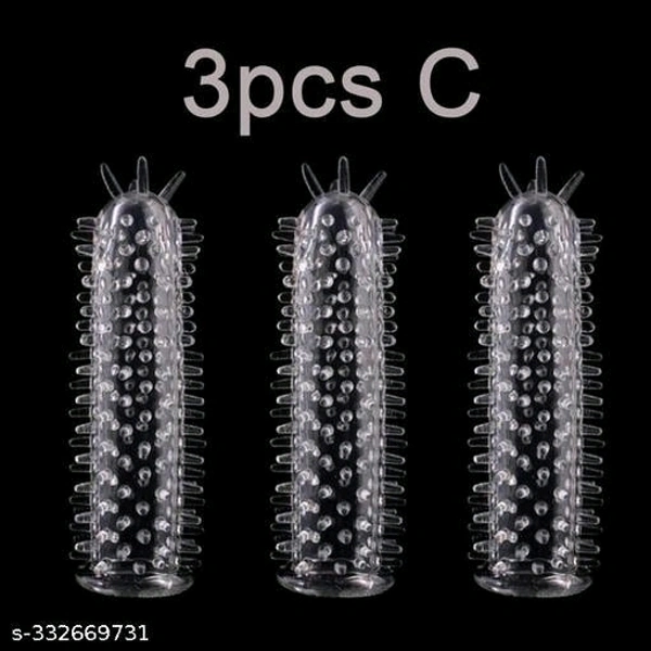 crystal condom New look  3 pcs - Free Size