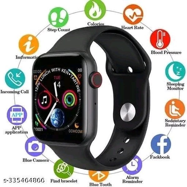 I8 Pro Max Smart watch Update version Black Smartwatch - Free Size, Black