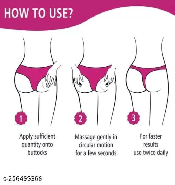 Natural Body Oil Butt Enhancement Oil Butt Enhancer Hip Lift Up Massage cream for women- 50gm - Free Size