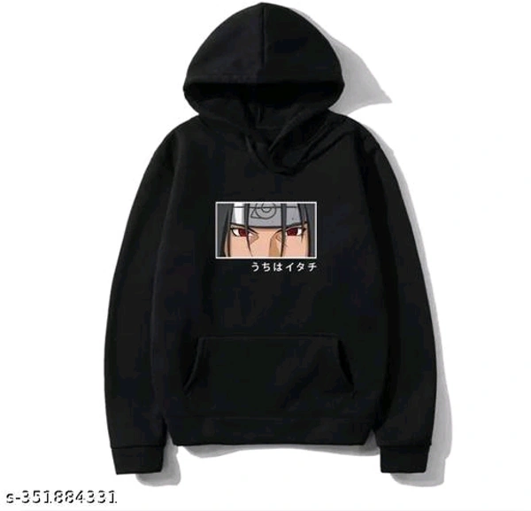 PEZOZ Gojo Men Anime Casual Sweatshirt Hooded for Men Regular fit Jujutsu Sweatshirt Goku Satoru Fleece Black Full Sleeve - Black, XXL