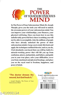 The Power of Your Subconscious Mind by Joseph Murphy - Free Size