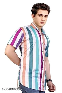 MOJILO MEN PRINTED LYCRA SHIRT - S
