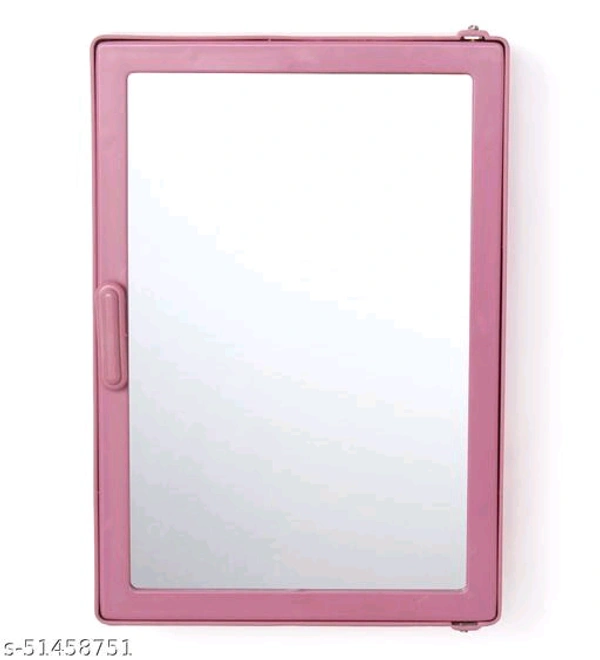 Zahab Single door Bathroom Cabinet with Mirror Door - Pink, Free Size