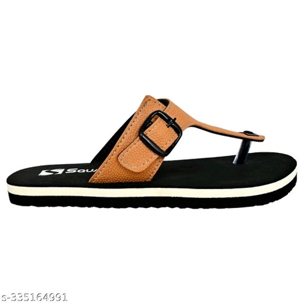 SQUASH EXTRA COMFORT MENS  CASUAL STYLISH  FLIPFLOPS - Rust, IND-8