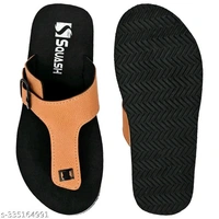 SQUASH EXTRA COMFORT MENS  CASUAL STYLISH  FLIPFLOPS - Rust, IND-8