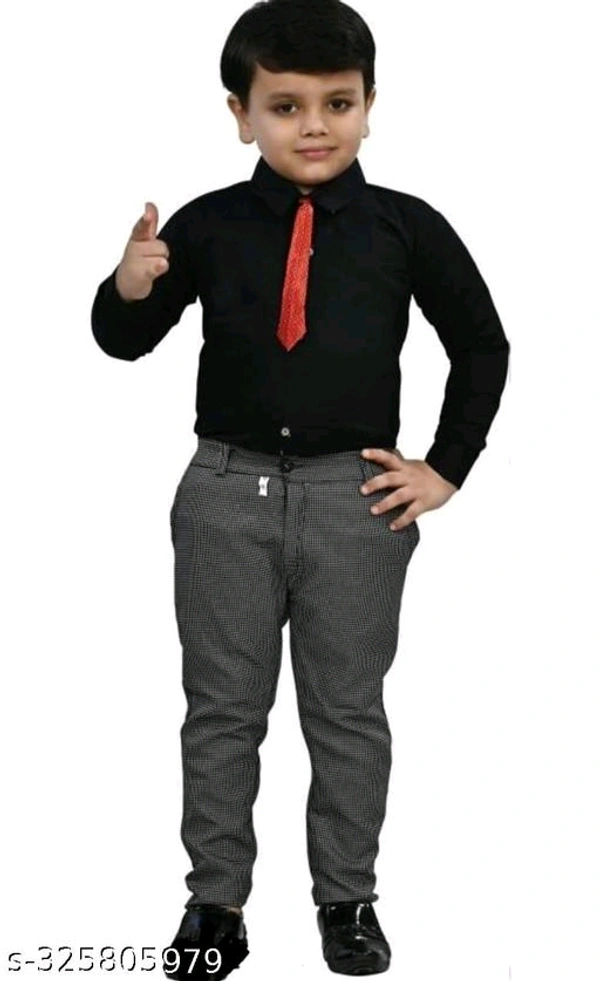 Kids 4 Piece blazers blazer Boys Suit , Of Coat Pant Waistcoat and Shirt Ideal for Wedding Birthday and Special  occasion for 1-11 years kids - Black, 10-11 Years