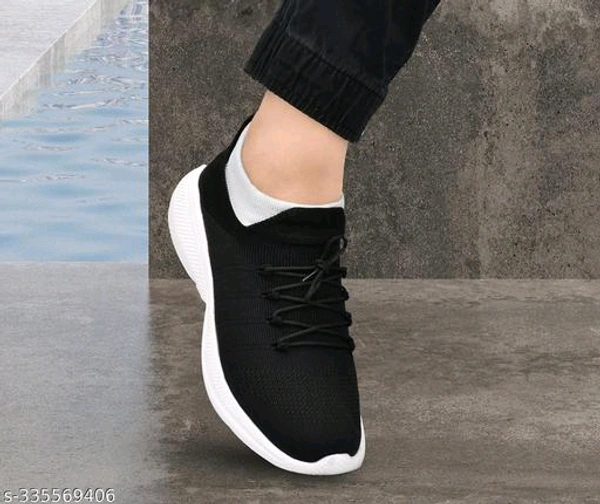 XEYLO Men Sports Socks Shoes Men  Trending Shoes | Moja  Shoes Boys |  Sneaker Shoes  For Men & Boys |  Canvas  Shoes  |  Light  Weight Shoes - Black, IND-6