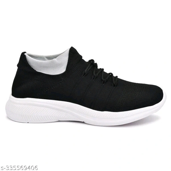 XEYLO Men Sports Socks Shoes Men  Trending Shoes | Moja  Shoes Boys |  Sneaker Shoes  For Men & Boys |  Canvas  Shoes  |  Light  Weight Shoes - Black, IND-6