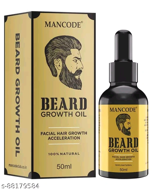 Mancode Beard Growth Oil for Men 50ml - Free Size