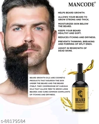 Mancode Beard Growth Oil for Men 50ml - Free Size