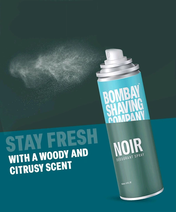 BOMBAY SHAVING COMPANY Noir deo 150ml | Deodorant Spray - For Men (Pack Of 3) Buy 2 Get 1 Free  - Free Size
