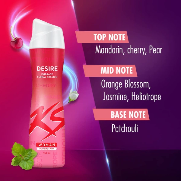 KamaSutra KS Woman Desire Perfume Spray 150 ml - Free Size