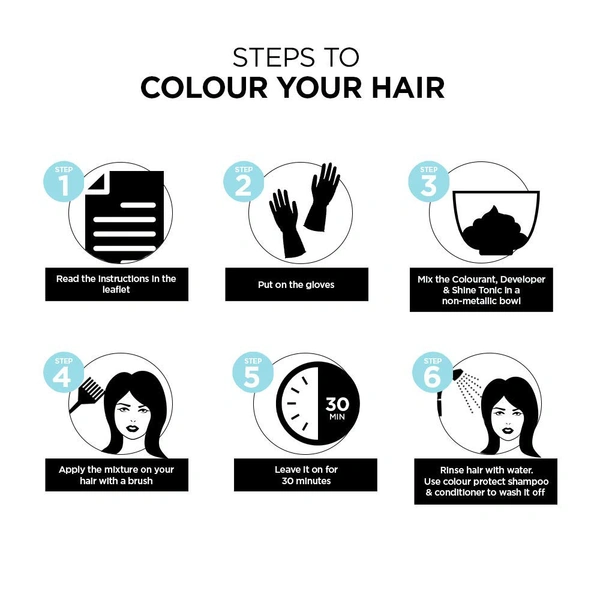 BBlunt Bblunt Salon Secret High Shine Crème Hair Colour, 100g - 4.31 (Coffee Natural Brown) With Shine Tonic, 8ml Buy 2 Get 1 Free  - Free Size, Coffee Natural Brown