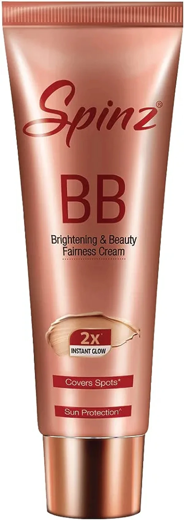 Spinz BB Spinz Brightening and Beauty Radiant Pink Face Talcum Powder, 80g With Spinz BB Cream 9g ( Pack Of 2 ) - Free Size