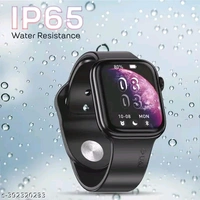 U&I U&i Infinity Series Smart Watch 2.1" Display with Bluetooth Calling and IP65 Water Resistance (Black) - Free Size