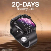 U&I U&i Infinity Series Smart Watch 2.1" Display with Bluetooth Calling and IP65 Water Resistance (Black) - Free Size