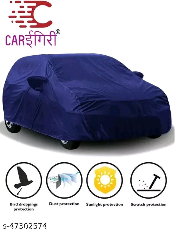 Carigiri Blue Car Body Cover For Maruti Suzuki Wagon R(Triple Stitched,Mirror Pocket,Dustproof,UV Resistant)(Models-2010, 2011, 2012, 2013, 2014, 2015, 2016, 2017, 2018) - Free Size