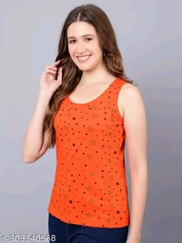 Volex Sleeveless Printed Tank Top for women and Girls | Tank top for Women  | Casual top for Women (Pack Of 2) - 1️⃣, XS