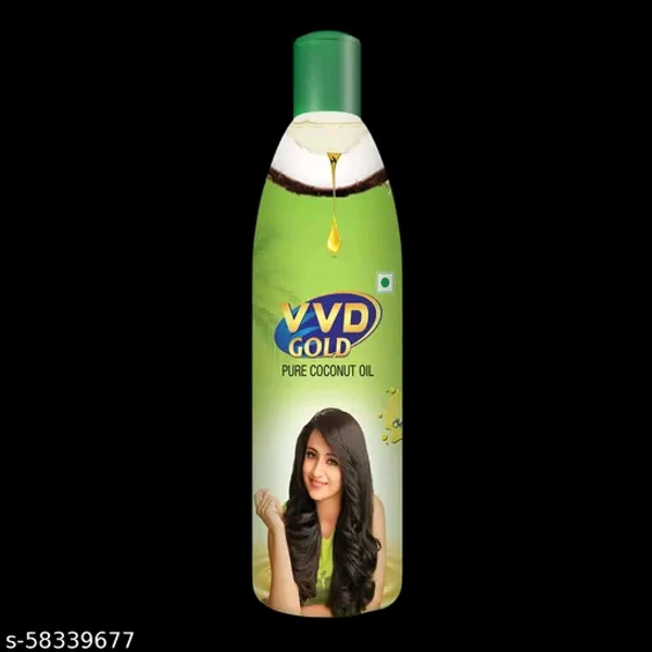 VVD Gold Pure Coconut Oil - 500ml Bottle Thengai Ennai Velichenna Naariyal Tel Kobbari Nune Tengina Enne - Free Size